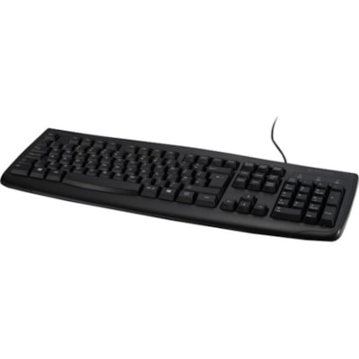 Kensington Pro Fit USB Washable Keyboard - Cable Connectivity - USB Interface - 104 Key Hot Key(s) - Rugged - English - Desktop Computer - Windows, Mac OS, ChromeOS - Black  