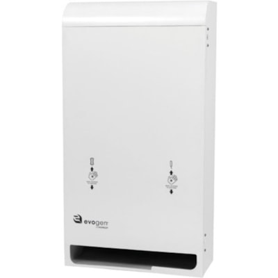 Hospeco Evogen EV3 No-Touch Menstrual Care Dual Vendor (EVNT3) - White - Acrylonitrile Butadiene Styrene (ABS) - 1 Each EVOGEN  WHITE  PADS/TAMPON 