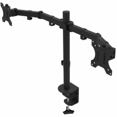 Rocelco R DM2 Mounting Arm for LCD Monitor, LED Monitor - Black - Landscape/Portrait - Height Adjustable - 2 Display(s) Supported - 13" to 27" Screen Support - 35.27 lb (16000 g) Load Capacity - 75 x 75, 100 x 100 - VESA Mount Compatible - 1 Each Arm 