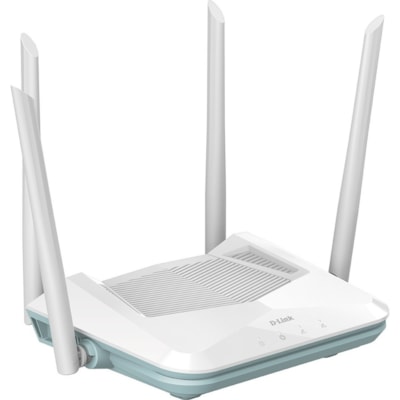 D-Link EAGLE PRO AI R15 Wi-Fi 6 IEEE 802.11ax Ethernet Wireless Router - Dual Band - 2.40 GHz ISM Band - 5 GHz UNII Band - 4 x Antenna(4 x External) - 192 MB/s Wireless Speed - 3 x Network Port - 1 x Broadband Port - Gigabit Ethernet - Desktop ER 