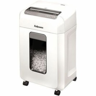 Fellowes Microshred 12Ms Micro-Cut Shredder - Continuous Shredder - Micro Cut - 12 Per Pass - for shredding Paper Clip, Paper, Junk Mail, Credit Card - 0.2" (3.96 mm) x 0.5" (12.70 mm) Shred Size - P-4 - 1.80 in/s (45.72 mm/s) - 8.7" (220.98 mm) Throat - 30 Minute Run Time - 10 Minute Cool Down Time P4. 8 75" THROAT. 6 GAL 30MIN ON/10MIN OFF.3240' T/PUT