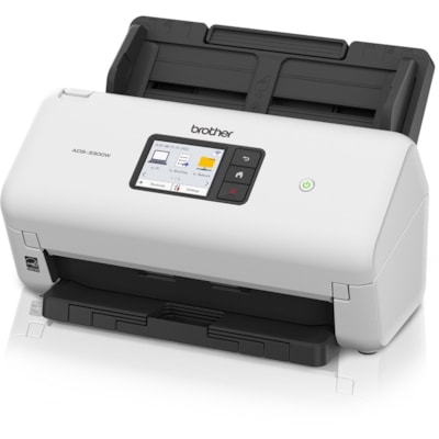 Brother ADS-3300W Sheetfed Scanner - 600 x 600 dpi Optical - 48-bit Color - 40 ppm (Mono) - 40 ppm (Color) - PC Free Scanning - Duplex Scanning - USB  