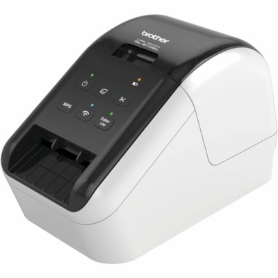 Brother - Imprimante thermique directe QL-810WC Bureau - Bicolore - Impression d'étiquette - USB - Réseau sans-fil - largeur d'impression 2,30 po (58,42 mm) - 1,8 Lignes/sec Mono - 600 dpi - largeur d'étiquette 2,40 po (60,96 mm) x longueur d'étiquette 36 po (914,40 mm) - RéSOLUTION D'IMPRESSION 600 PP RUBANS DK 2 4 PO DE LARGEUR