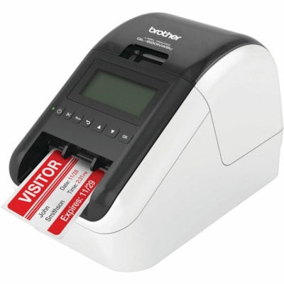 Brother QL-820NWBC Ultra Flexible Label Printer with Multiple Connectivity options - QL-820NWBC Ultra Flexible Label Printer with Multiple Connectivity options 600 DPI PRINT RESOLUTION DK LABEL TAPES UP TO 2.4"