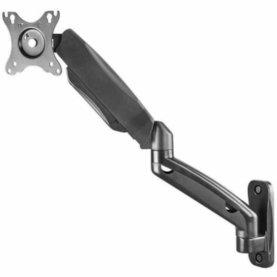 IntekView Mounting Arm for Display Screen, Monitor - Black - Landscape/Portrait - Height Adjustable - 1 Display(s) Supported - 17" to 32" Screen Support - 19.84 lb (9000 g) Load Capacity - 75 x 75, 100 x 100 - VESA Mount Compatible - Steel, Aluminum WALL MOUNT 