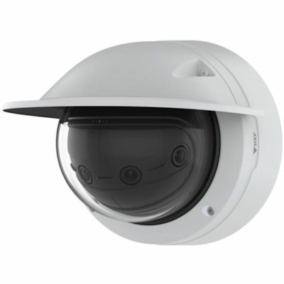 AXIS Panoramic P3827-PVE 7 Megapixel Network Camera - Color - Dome - White  - H.264, H.265, Motion JPEG, H.264B, H.264H, H.265M, H.264B (MPEG-4 Part 10/AVC), H.264M (MPEG-4 Part 10/AVC), H.264H (MPEG-4 Part 10/AVC), Zipstream - 3712 x 1856 - 3.3 mm (0.13") Fixed Lens - 30 fps - RGB CMOS - Gigabit Et  PERP 