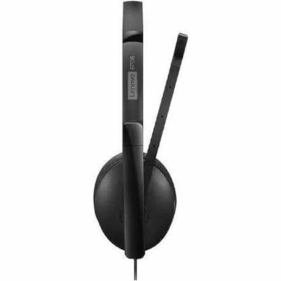 Lenovo Wired VoIP Headset (Teams) - Microsoft Teams Certification - Stereo - USB Type C - Wired - 2.2 Kilo Ohm - 20 Hz to 20 kHz - Over-the-head - Binaural - Ear-cup - 5.9 ft Cable - Noise Cancelling Microphone - Black  ACCS 