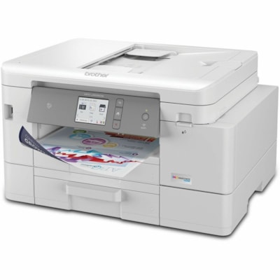 Brother MFC-J4535DWXL Wired & Wireless INKvestment Tank Inkjet Multifunction Printer - Color - Copier/Fax/Printer/Scanner - 20 ppm Mono/19 ppm Color Print - 4800 x 1200 dpi Print - Automatic Duplex Print - Up to 30000 Pages Monthly - Color Flatbed Scanner - 2400 dpi Optical Scan - Color Fax - Fast E  PRNT 