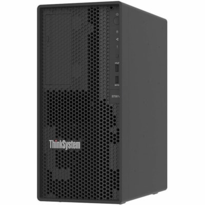 Lenovo ThinkSystem ST50 V3 7DF3A00FNA Tower Server - 1 Xeon E-2456 3.30 GHz - 16 GB RAM - Serial ATA/600 Controller - Intel C266 Chip - 1 Processor Support - 128 GB RAM Support - TruDDR5 - 0, 1, 5 RAID Levels - G200 Up to 16 MB Graphic Card - Gigabit Ethernet - 3 x LFF Bay(s) - 1 x 300 W  