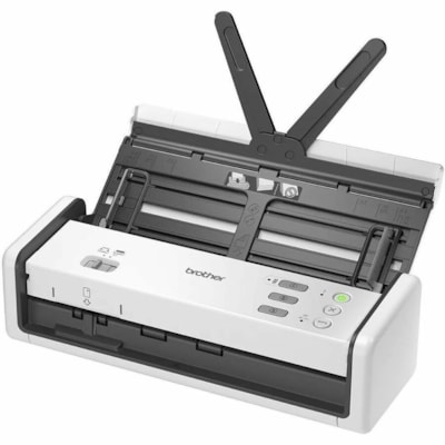 Brother ADS1350W Large Format Sheetfed Scanner - 600 x 600 dpi Optical - 30 ppm (Mono) - 30 ppm (Color) - Color, Monochrome Scan - Duplex Scanning - ID Card, Business Card, Plastic Card - Wireless LAN - Portable - USB  