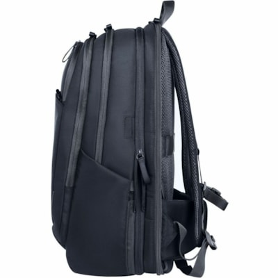 HP Travel Plus Carrying Case (Backpack) for 17" to 17.3" Notebook - Graphite Blue - Water Resistant, Bump Resistant, RFID Resistant, Puncture Resistant Zipper - Expanded Polyethylene Foam (EPE), Polyester, Plastic Body - Polyester Exterior Material - Checkpoint Friendly - Shoulder Strap, Waist Strap BACKPACK 