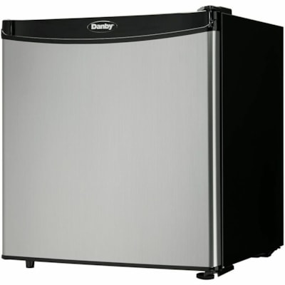 Danby - 1,6 cu. pi. Réfrigérateur compact en noir - 45,31 L - Décongélation automatique - Réversible - 45,31 L Capacité nette totale - 245 kWh par An - Acier inoxydable - 42 dB Bruit 45.40L COMPACT ALL REFRIGERTOR CONFORME ENERGY STAR