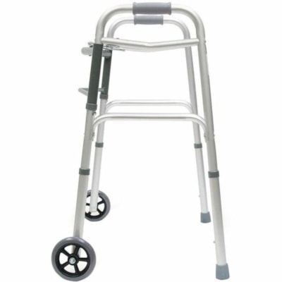 Bios Medical Replacement Walker Tips for 56004 (2pcs) - 2 Piece 5" WHEELS AND RUBBER FEET 