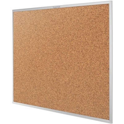 Quartet Standard Cork Bulletin Board, Aluminum Frame, 6' x 4' - 48" (1219.20 mm) Board Height x 72" (1828.80 mm) Board Width x 1.75" (44.45 mm) Board Depth - Brown Cork Surface - Durable, Heavy-gauge, Self-healing - Silver Aluminum Frame - 1 Piece HEAVY GUAGE ANODIZED ALUMINUM FRAME WIDTH 1 1/4" QUARTET
