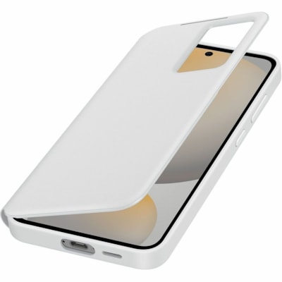 Samsung Smart View EF-ZS721 Carrying Case (Wallet) Samsung Galaxy S24 FE Smartphone - White - Plastic Body - Polycarbonate Exterior Material - Polycarbonate Interior Material - Holster - 6.54" (166 mm) Height x 3.27" (83 mm) Width x 0.57" (14.40 mm) Depth LLET PHONE CASE  WHITE 