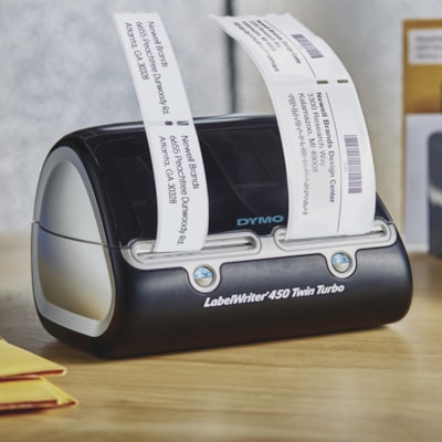 Dymo LabelWriter Direct Thermal Printer - Monochrome - Label Print - USB - Platinum - 2.20" (56 mm) Print Width - 1 Second Mono - 300 dpi - 2.20" (55.88 mm) Label Width - For PC, Mac  