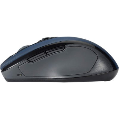 Kensington Pro Fit Mid-Size Wireless Mouse Saphire Blue - Optical - Wireless - Radio Frequency - 2.40 GHz - Sapphire Blue - USB - 1750 dpi - Scroll Wheel - 3 Button(s) - Right-handed - 1 MID-SIZE  RIGHT-HANDED DESIGN 2.4GHZ TECHNOLOGY
