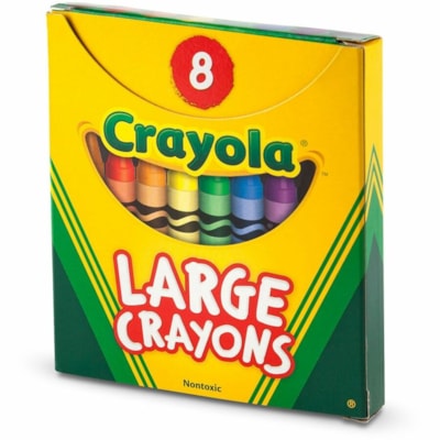 Crayola Large Crayons - Assorted - 8 Box NON-TOXIC 