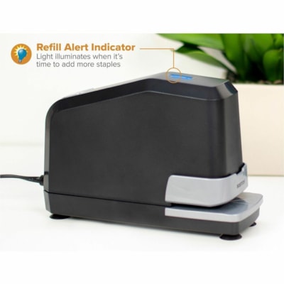 Bostitch B8 Impulse 45 Electric Stapler - Staples Upto 45 Sheet of 20lb Paper - Holds Upto 210 Staple - Full Strip - Staple Size: 1/4" (6.35 mm) - 0.50" (12.70 mm) Throat Depth - Black - 1 Each 45 SHEETS CAPACITY BLACK