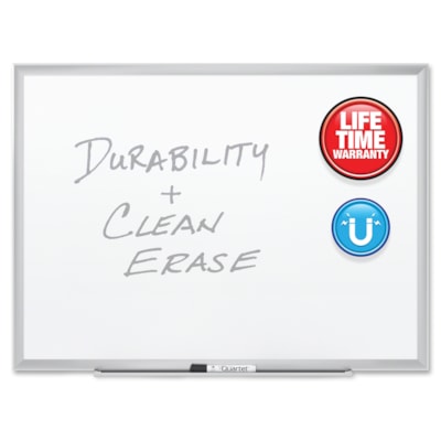 Quartet Classic Premium Porcelain Magnetic Boards - Quartet® Classic Premium Porcelain Magnetic Boards FULL LENGTH MARKER RAIL MOUNTING BRACKETS QUARTET