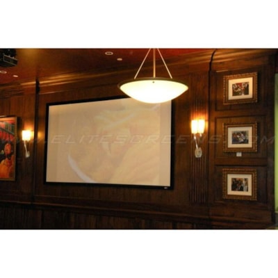 Elite Screens Manual Pull Down Projection Screen - 45" x 80" - Matte White - 92" Diagonal . 16:9  Pull Down Manual Proje ctor Screen with AUT
