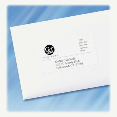 Avery® Shipping Labels, Sure Feed®, 2" x 4" , 250 Labels (5263) - 2" (50.80 mm) Width x 4" (101.60 mm) Length - Permanent Adhesive - Rectangle - Laser - White - Paper - 10 / Sheet - 25 Total Sheets - 250 Total Label(s) - Permanent Adhesive, Jam Resistant, Customizable - 250 / Pack PERMANENT  WHITE  SHEET LASER  4" X 2"  250 LBLS/PKG