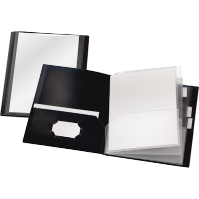 Cardinal® - ReportPro format lettre Chemise à pochette - 8 1/2 po (215,90 mm) x 11 po (279,40 mm) - 2000 Feuilles Capacité - 10 À l'intérieur avant et arrière Poche(s) - 4 Séparateur(s) - Polypropylène - Noir - 1 chaque CARDINAL REPORTPRO LETTER SZ 