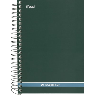 Hilroy Side Bound Wire Bound Notebook - 280 Sheets - Wire Bound - 18 lb (8164.66 g) Basis Weight - 5" (127 mm) x 7" (177.80 mm) Sheet Size - White Paper - Copper Binding - Stiff-back, Durable Cover - 1 Each PERFORATED HEAVYWEIGHT WHITE RULED BOND CAMBRIDGE