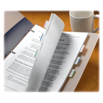 Post-it® Durable Filing Tab - Pink, Green, Orange Tab(s) - 1 / Pack EXTRA THICK PINK GREEN ORANGE WITH SPACE FOR WRITING