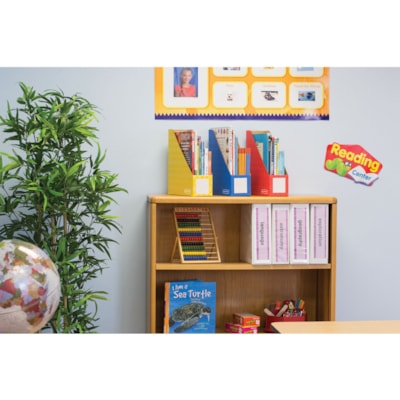 Bankers Box Magazine File Storage Holder - Yellow, Blue, Red - 3 / Pack ASSORTED  BANKERS BOX 50%PCW