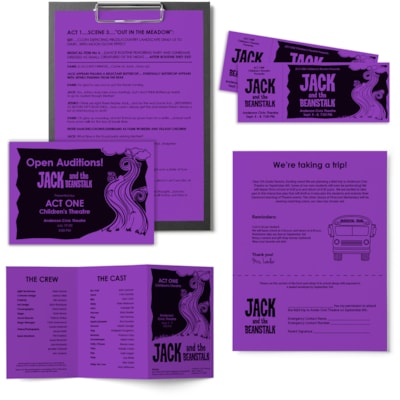 Astrobrights - Papier couleur 21961 - format lettre - 8 1/2 po (215,90 mm) x 11 po (279,40 mm) - 24 lb (10886,22 g) Poids de Base - Sans acide, Sans lignine - 500 / Ramette FSC LASER INKJET GUARANTEED GRAVITY GRAPE