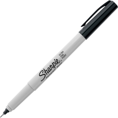 Sharpie Ultra Fine Point Permanent Marker - Ultra Fine Marker Point - Black Ink - 2 / Pack ULTRA FINE TIP BLACK