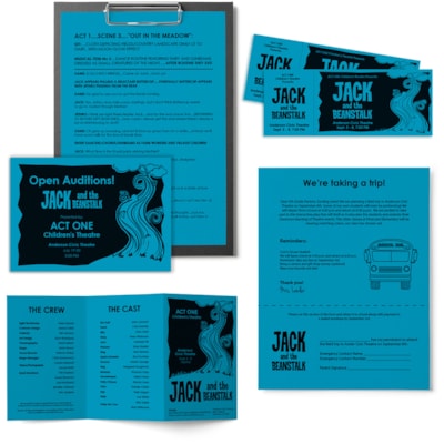 Astrobrights Color Copy Paper - Celestial Blue - Letter - 8 1/2" (215.90 mm) x 11" (279.40 mm) - 24 lb (10886.22 g) Basis Weight - Smooth - Green Seal - Acid-free, Lignin-free - Celestial Blue - 500 / Pack FSC LASER INKJET GUARANTEED CELESTIAL BLUE
