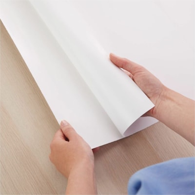 Quartet - Feuilles effaçables à sec Anywhere Quartet - longueur de 480 po (12192 mm) - Papier - Film Blanc - Facile à déchirer, Lavable - 1 chaque  