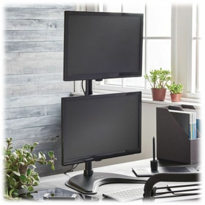 Tripp Lite series DDR1527SDC Display Stand - Up to 27" Screen Support - 20 lb (9071.85 g) Load Capacity - 23.60" (599.44 mm) Height x 17.70" (449.58 mm) Width x 10" (254 mm) Depth - Desktop - Metal - Black  CPNT 