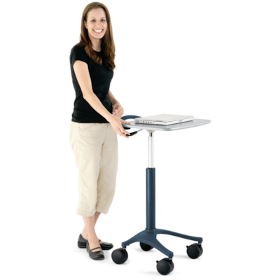 Anthro Zido 22, Adjustable-Height Cart - 150 lb (68038.86 g) Capacity - 4 Casters - 4" (101.60 mm) Caster Size - Medium Density Fiberboard (MDF), Cast Metal - 22" (558.80 mm) Width x 22.3" (565.15 mm) Depth x 40" (1016 mm) Height - Steel Frame - Cool Gray  22W GREY 