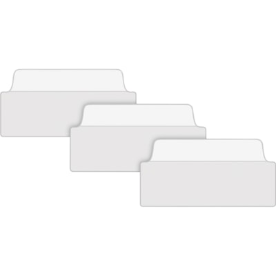 Avery® - Intercalaire 74776 - 24 Onglet(s) - hauteur de l'onglet 1,50 po (38,10 mm) x largeur de l'onglet 3 po (76,20 mm) - Tab clair Film, Blanc Papier - 24 / emballage PK/24  2 SIDED WRITABLE FILING 