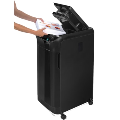 Fellowes - Déchiqueteuse à alimentation automatique AutoMax 550C - Destructeur de fonctionnement en continu - Coupe croisée - 550 Par passage - pour déchiquetage Agrafes, Trombone, Papier, CD, DVD, Carte de crédit, Courrier indésirable - 0,2 po (3,96 mm) x 1,5 550 SHEETS AUTO/14 MANUAL 22 GALLON BIN