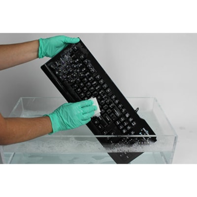 Seal Shield Silver Seal Glow Waterproof Keyboard Long Cable - Cable Connectivity - USB, PS/2 Interface - 104 Key(s) - English (US) - QWERTY Layout - Windows, Mac - Membrane Keyswitch - Black lit Keyboard w/ Key Locking Fu nction (Long Cable)