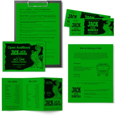 Astrobrights - Papier couleur 22541 - format lettre - 8 1/2 po (215,90 mm) x 11 po (279,40 mm) - 24 lb (10886,22 g) Poids de Base - Green Seal - Sans acide, Sans lignine, Heavyweight - Vert gamma - 500 / Ramette FSC LASER JET D'ENCRE GARANTIE GAMMA VERT