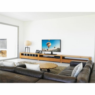 Peerless-AV® Universal TV Stand with Swivel for 32" to 60" TVs - 32" to 60" Screen Support - 60 lb (27215.54 g) Load Capacity - TV Display Type Supported - 25.67" (652.02 mm) Height x 18.89" (479.81 mm) Width x 11" (279.40 mm) Depth - Powder Coated - Glass - Matte Black, Black - For TV - Swivel, VEL 