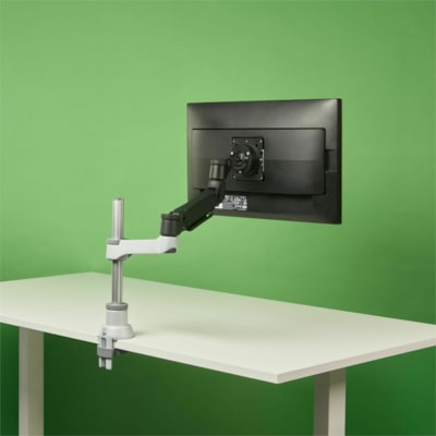 R-Go Caparo 4 Mounting Arm for Monitor - Black - Height Adjustable - 1 Display(s) Supported - 17" to 40" Screen Support - 19.84 lb (9000 g) Load Capacity - 75 x 75, 100 x 100 - VESA Mount Compatible - Aluminum or Arm  GAS SPRING monitor mou nt fitting screens 6