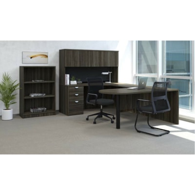 Heartwood - Bibliothèque 13 - 3 Étagère(s) - Tissu: Panneau de particules, Stratifié - Finition: Érable - Table Top Thermo-stratifié (TFL) ÉRABLE à SUCRE 31.5"L X 13.75"P X 47.75'H