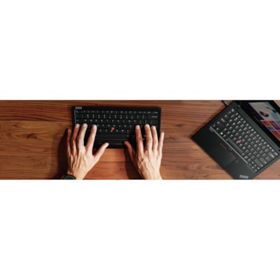 Lenovo ThinkPad TrackPoint Keyboard II - Wireless Connectivity - Bluetooth - 2.40 GHz - French (Canada) - Notebook - Trackpoint - Windows, Android, PC - Scissors Keyswitch - Pure Black 058) 