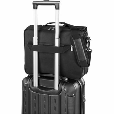 bugatti Gregory Carrying Case (Briefcase) for 15.6" Notebook - Black - Polyester Body - 12" (304.80 mm) Height x 15" (381 mm) Width x 5" (127 mm) Depth - 1 Each BLACK  POLYESTER FITS MOST 15.6" LAPTOP