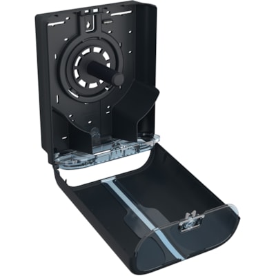 Cascades PRO Tandem Jumbo Toilet Paper Dispenser, Single Roll (C382) - Touchless, Roll Dispenser - 1 x Roll - 13.75" (349.25 mm) Height x 10.75" (273.05 mm) Width x 5.60" (142.24 mm) Depth - Dark Gray - Hygienic, Jam Resistant - 1 Each SINGLE ROLL DARK GRAY
