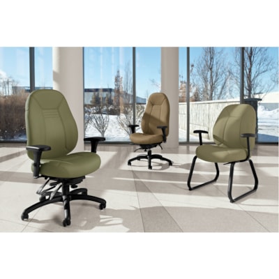 Global ObusForme Comfort High Back Multi-Tilter, Schukra - Black Seat Color - Black Back Color - High Back - 5-star Base - Armrest - 1 Each HIGH BACK MULTI-TILTER  SCHUKR 