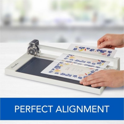 Swingline Classiccut Rotary Cutter - 10 Sheet Cutting Capacity - Stainless Steel Blade - 12" (304.80 mm) Cutting Length - Heavy Duty, Alignment Grid, Dual Scale Ruler - 1 Each BYPASS 10 TRIMMER  12" 10-SHEET; CONCEALED BLADE