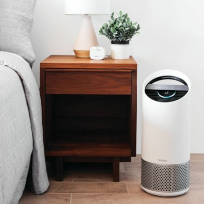 TruSens Medium Air Purifier w/Monitor, White - HEPA, Ultraviolet - 375 Sq. ft. (34838640 mm²) - White WITH SENSORPOD - MEDIUM ROOM 8 X 8 X 22 IN - WHITE
