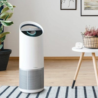 TruSens Large Air Purifier w/Monitor, White - HEPA, Ultraviolet - 750 Sq. ft. (69677280 mm²) - White WITH SENSORPOD - LARGE ROOM 10 X 10 X 28 IN - WHITE